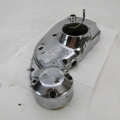 Harley OEM Ironhead Sportster Chrome Gearcase Cam Cover w/ Bolts 25202