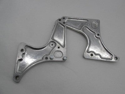Pair of Norton Z Chrome Plate Footrest Support Brackets Commando MK3 MKIII