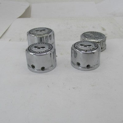 Lot of 4 Harley Davidson Genuine Willie G Axle Nut Covers Front and Re