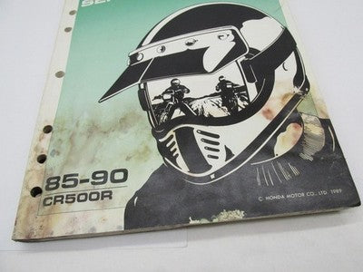 Honda Official Factory 1985-1990 CR500R Shop Service Manual Book