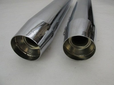 Harley Davidson OEM Pair Tri Glide Chrome Mufflers 64900244B