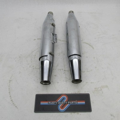 Pair of Harley Davidson OEM Stock Exhaust Mufflers FXB Softail 18+ 649