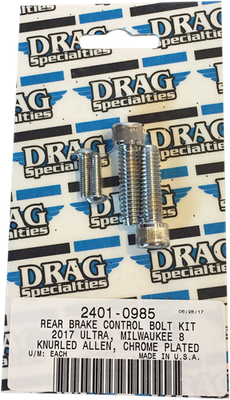 Drag Specialties M-Eight Rear Brake Bolt Kit Knurled 2401-0985