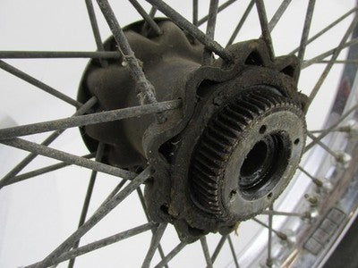 BSA A65 A50 Chrome Spoke Spoked Rear Quick Wheel w/ Challenger Tire 11