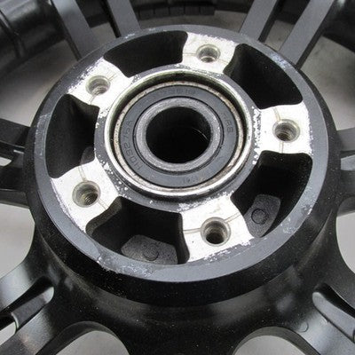 Harley-Davidson OEM Black 7-Spoke Dual Disc Front Wheel w/ Dunlop D402