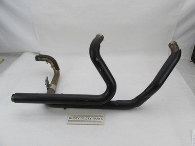 Harley Davidson Touring 95-08 Custom Race Straight Black Exhaust Heade