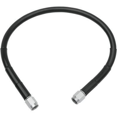 Drag Specialties Universal Black Vinyl-Coated Stainless Steel Brake Li