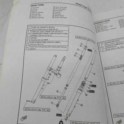 Yamaha XV250 Service Manual Operator Guide LIT-11616-XV-25 LIT-11616-0