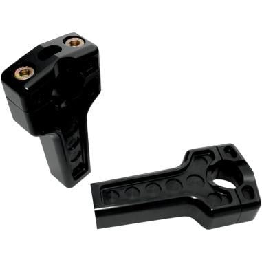 Joker Machine Dual Handlebar 4in. Riser Clamp Assembly Black 03-864B