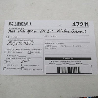 Ricks Motorsport Electrics NOS 83-21 Kawasaki Starter Solenoid Switch