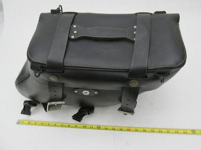 The Leatherworks Black Right Side Harley Davidson Saddlebag wihtout Ke