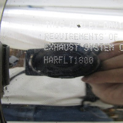 Harley Davidson OEM Pair of CVO Chrome Exhaust Mufflers 65594-11 (R) 6