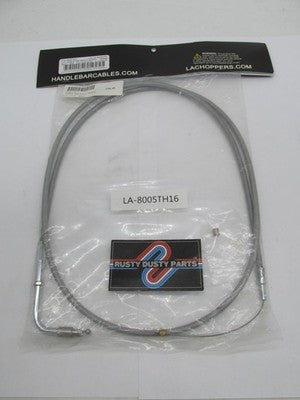 LA Choppers NOS 15"-17" Stainless Braided Throttle Cable 0650-1417 | L