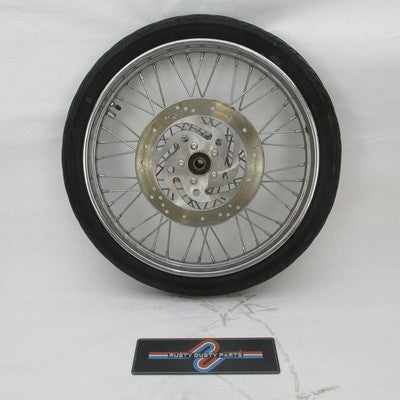 Harley OEM 21x2.15x3/4" Laced Front Wheel Single Disc Rotor 43557-00 4