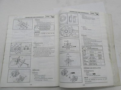 Yamaha Official Factory YZ125M1 Owner's Service Manual Book LIT-11626-
