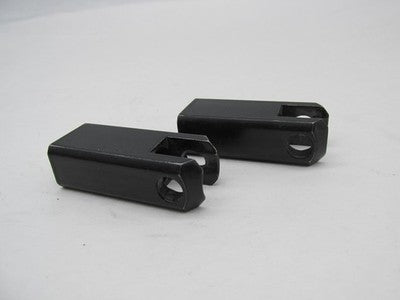 Pair Harley-Davidson Genuine 2" Long Black Foot Peg Extensions Mounts