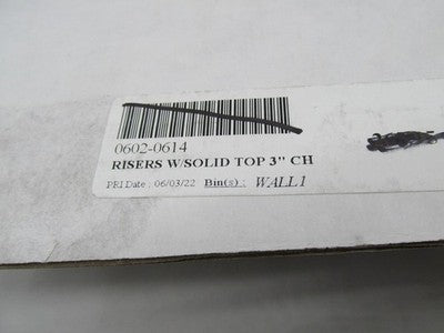 LA Choppers Harley 3" Chrome Handlebar Risers w/ Solid Top 0602-0614 L