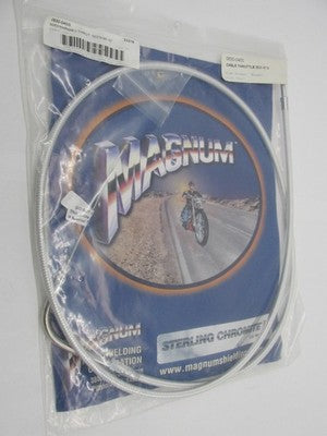 Magnum NOS 33218 Harley 47.5" Braided Throttle Cable, Chromite II 0650