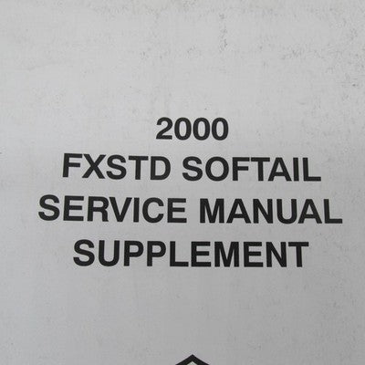 Harley Davidson 2000 FXSTD Softail Service Manual Supplement