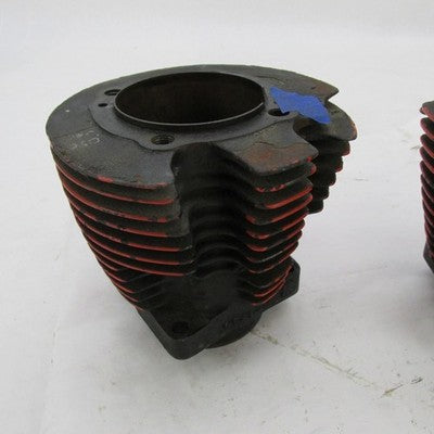 Pair of Harley OEM Ironhead Sportster Damaged Cylinder Jugs 16561-72 1