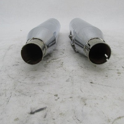 Pair of Harley Davidson OEM Sportster Slip-On Exhaust Mufflers Chrome