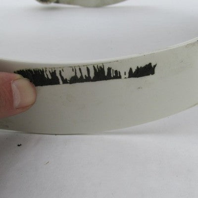 Harley OEM 97 Heritage Springer FLSTS Front Fender Birch White w/ Red