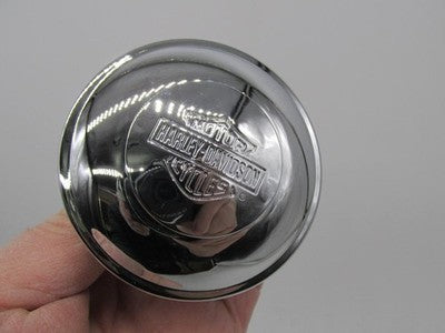 Harley Genuine Chrome Bar & Shield Logo Locking Fuel Gas Tank Cap NO K