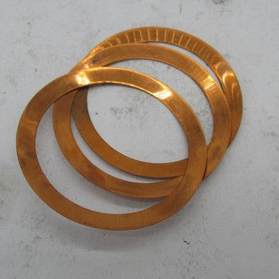 Lot of 3 Harley-Davidson OEM NOS Copper Muffler Clamp Gaskets 65721-85