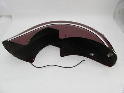 Indian Genuine OEM Front Fender Maroon Chrome Headlamp & Tips Accent 1