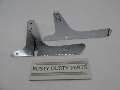 Pair of Harley-Davidson NOS 2004+ Sportster XL Chrome Sissy Bar Plates