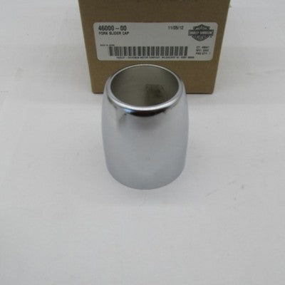 Harley Davidson Genuine NOS Chrome Fork Slider Cap Softail Deuce 46000