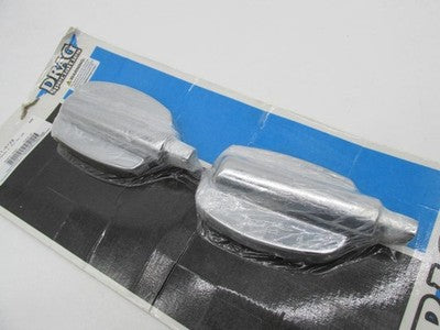 Set of Drag Specialties NOS 3 Inch Male Chrome Footboards 1621-0722