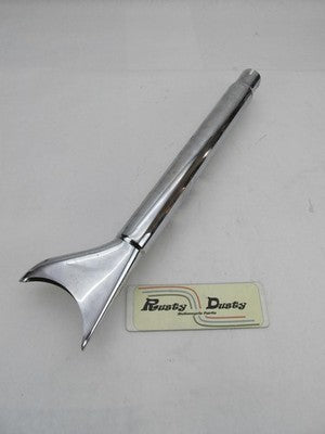 Harley Davidson Chrome 26" Long Fishtail Exhaust Muffler 1.75" OD