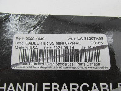 LA Choppers Harley Davidson 07-14 XL SS Mini Ape Bars Throttle Cable L