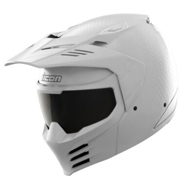 Icon Elsinore Monotype Helmets White XS 0104-3308