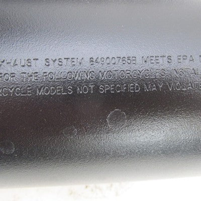 Harley Davidson Genuine Stock Black Exhaust Mufflers 64900765B 6490076