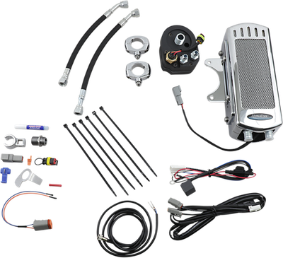 ULTRACOOL Oil Cooler Kits Chrome Frame Mount Side Mount Vertical SMT-1
