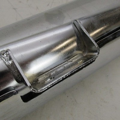 Pair of Harley OEM Stock Softail Street Bob Chrome Mufflers w/ Shields