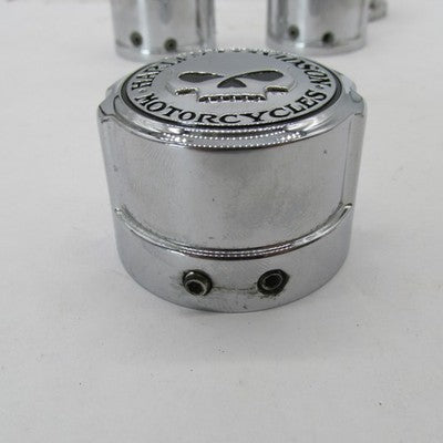 Lot of 4 Harley Davidson Genuine Willie G Axle Nut Covers Front and Re