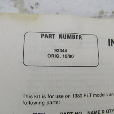 Harley OEM NOS Wheel Bearing Rebuild Kit Missing Sprocket FLT 93344 41