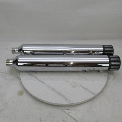 Harley Davidson OEM Pair of CVO Chrome Exhaust Mufflers 65594-11 (R) 6
