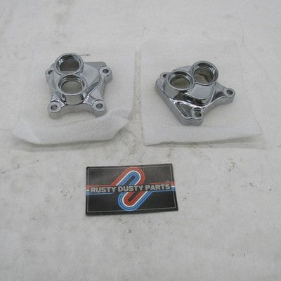 Pair of Harley OEM Stock Twin Cam Lifter Block Covers Chrome 17965-99