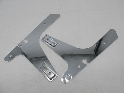 Pair of Harley-Davidson NOS 2004+ Sportster XL Chrome Sissy Bar Plates
