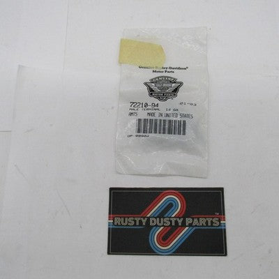 Lot of 7 Harley-Davidson OEM NOS 14-Gauge Male Terminal Pins 72210-94