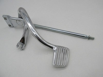 Harley 1991-2017 Dyna Chrome Left Rear Brake Pedal Assembly w/ Linkage