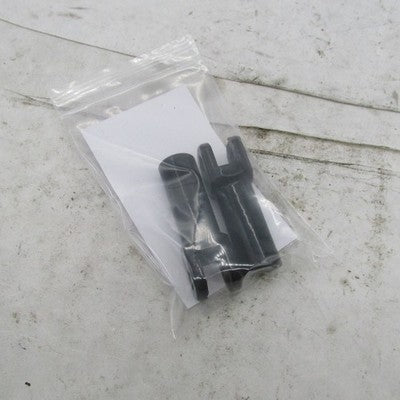 Pair of Harley OEM Gloss Black Passenger Footpeg Support Mounts Clevis