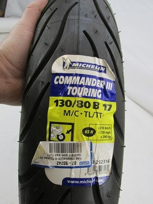 Michelin 130/80 B 17 Commander III Touring Front Motorcycle Tire