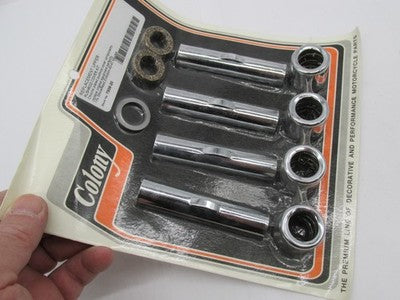 Colony V-Twin NOS Harley Upper Pushrod Cover Cup and Clip Kit, Chrome