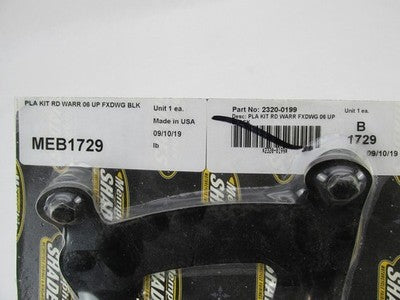 Memphis Shades Harley 06+ FXDWG Plate for Road Warrior Fairing Black M