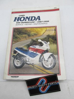 Clymer Honda 1987-1990 600 Hurricane Service Repair Manual Book